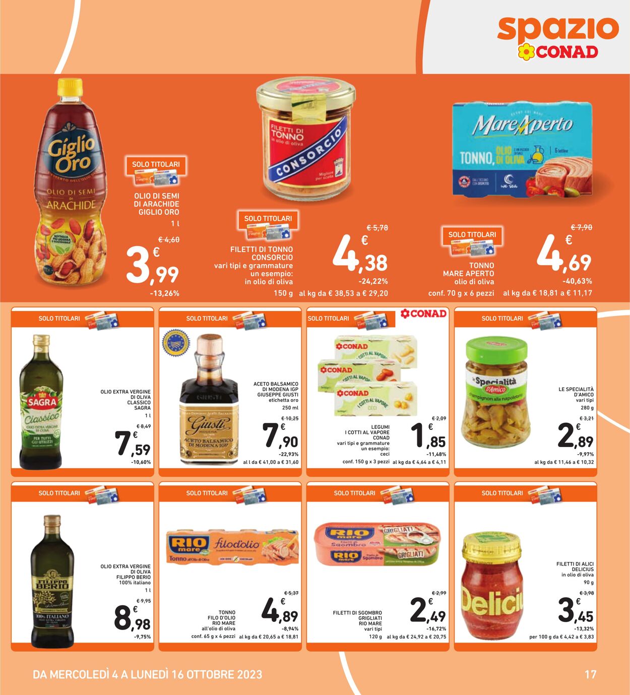 Volantino Conad 04.09.2023 - 16.10.2023