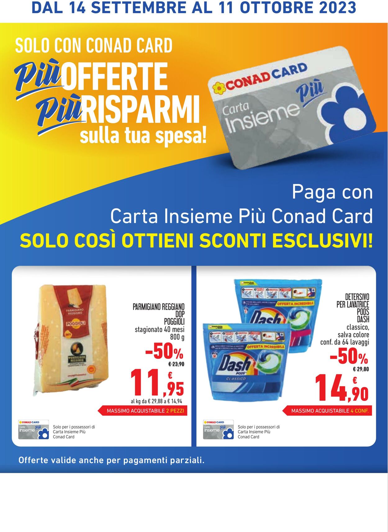 Volantino Conad 14.09.2023 - 11.10.2023