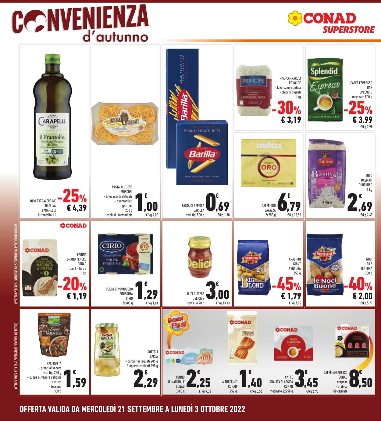 Volantino Conad 21.09.2022 - 03.10.2022