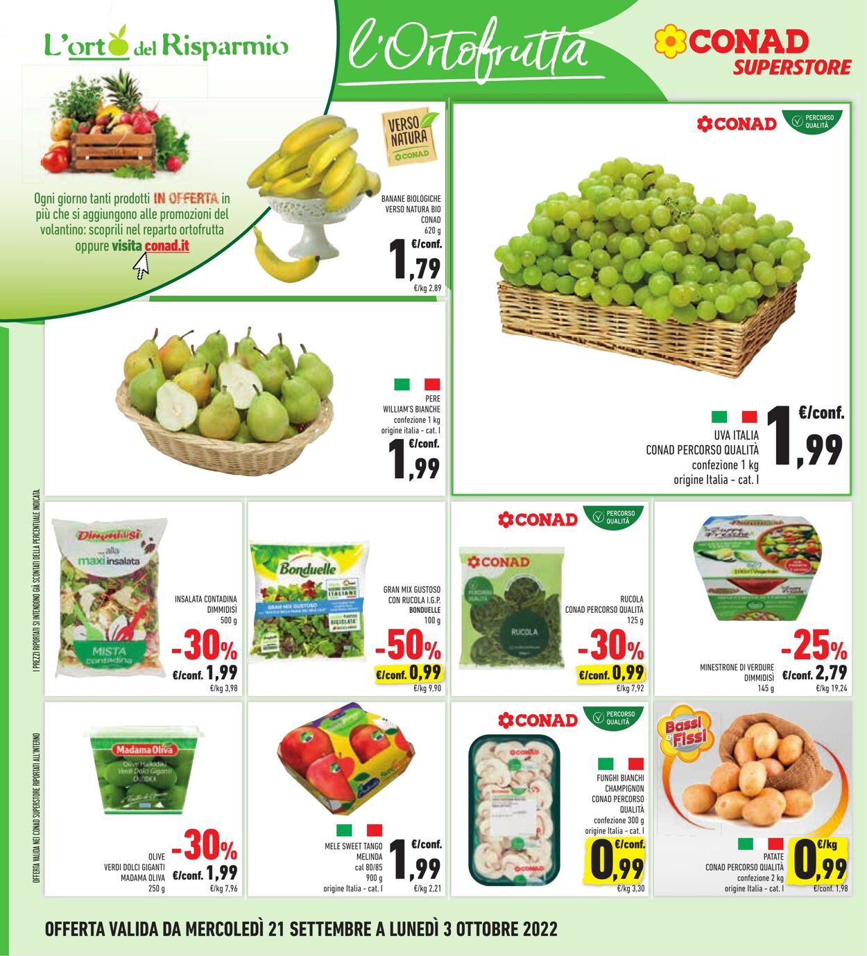 Volantino Conad 21.09.2022 - 03.10.2022