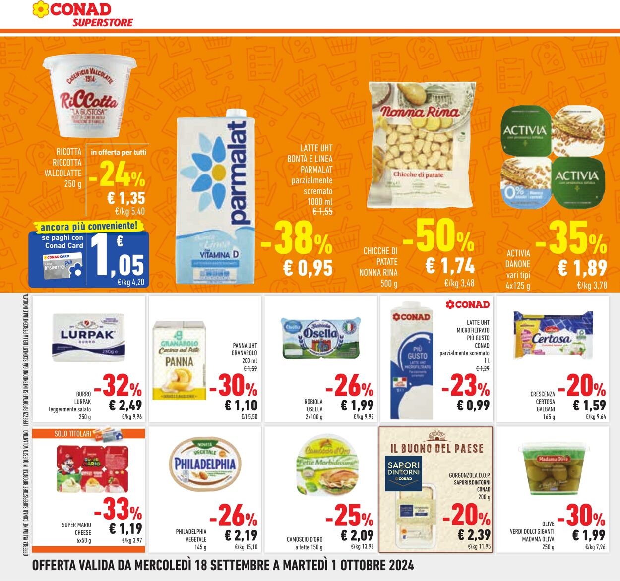 Volantino Conad 18.09.2024 - 01.10.2024