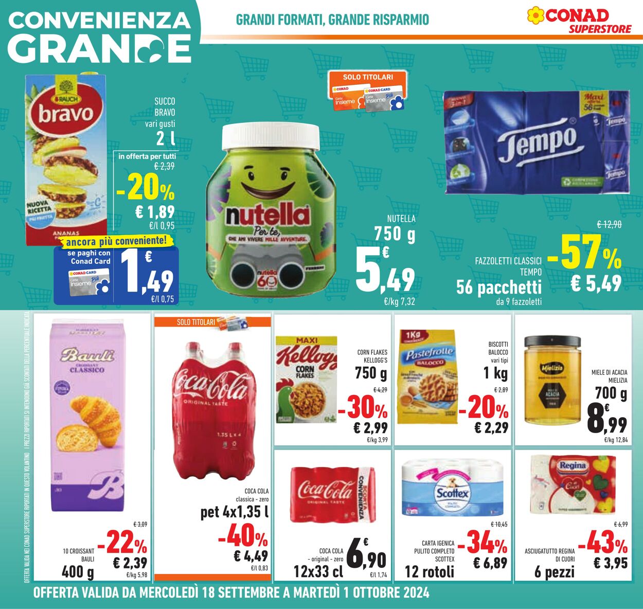 Volantino Conad 18.09.2024 - 01.10.2024