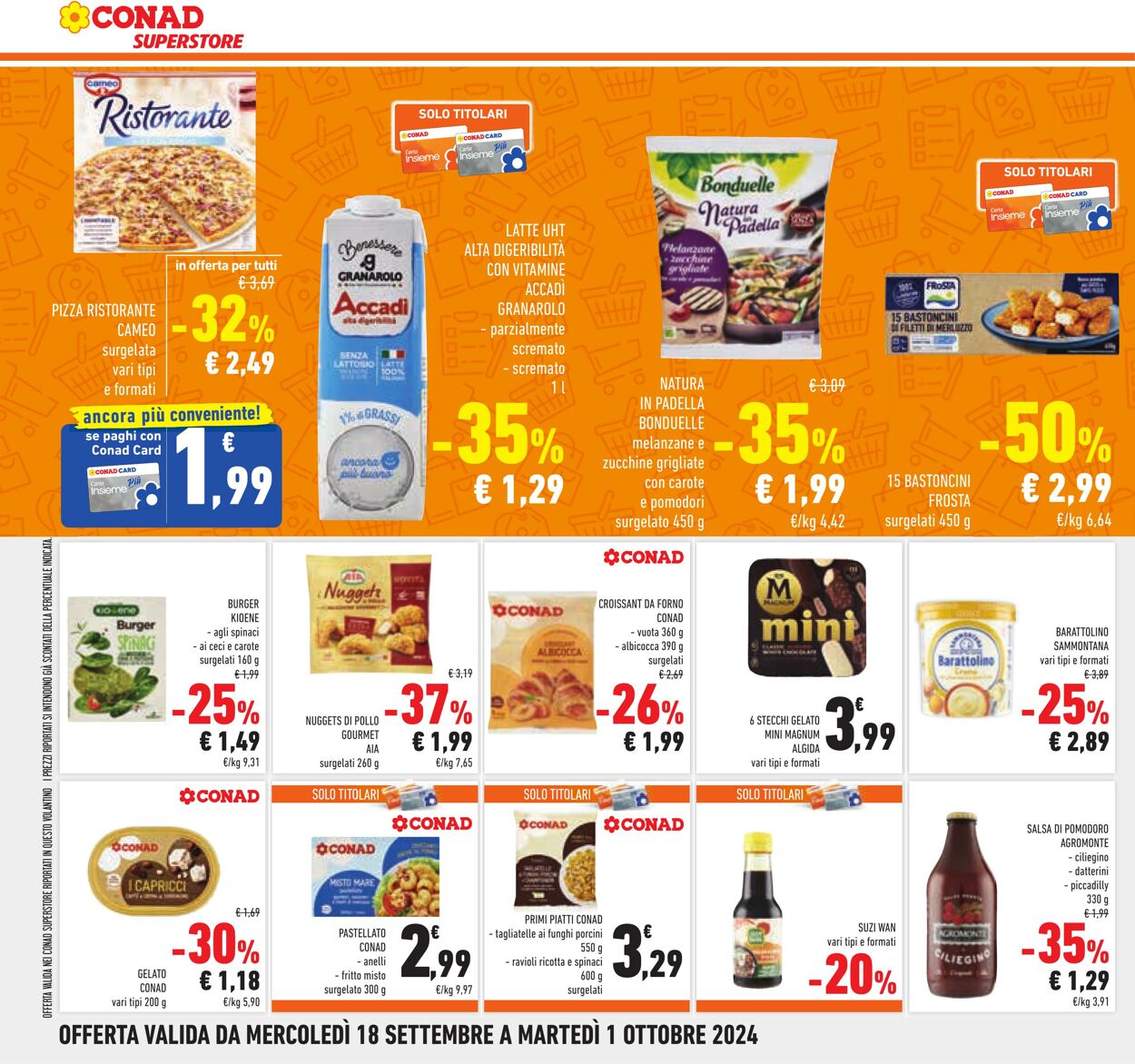 Volantino Conad 18.09.2024 - 01.10.2024