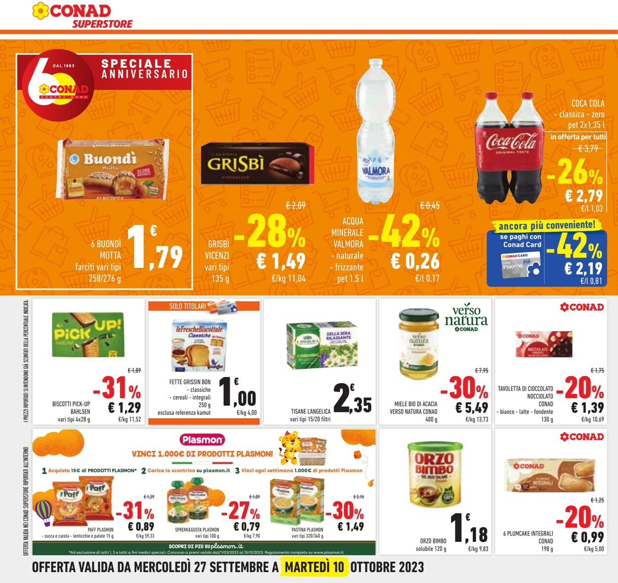 Volantino Conad 27.09.2023 - 10.10.2023