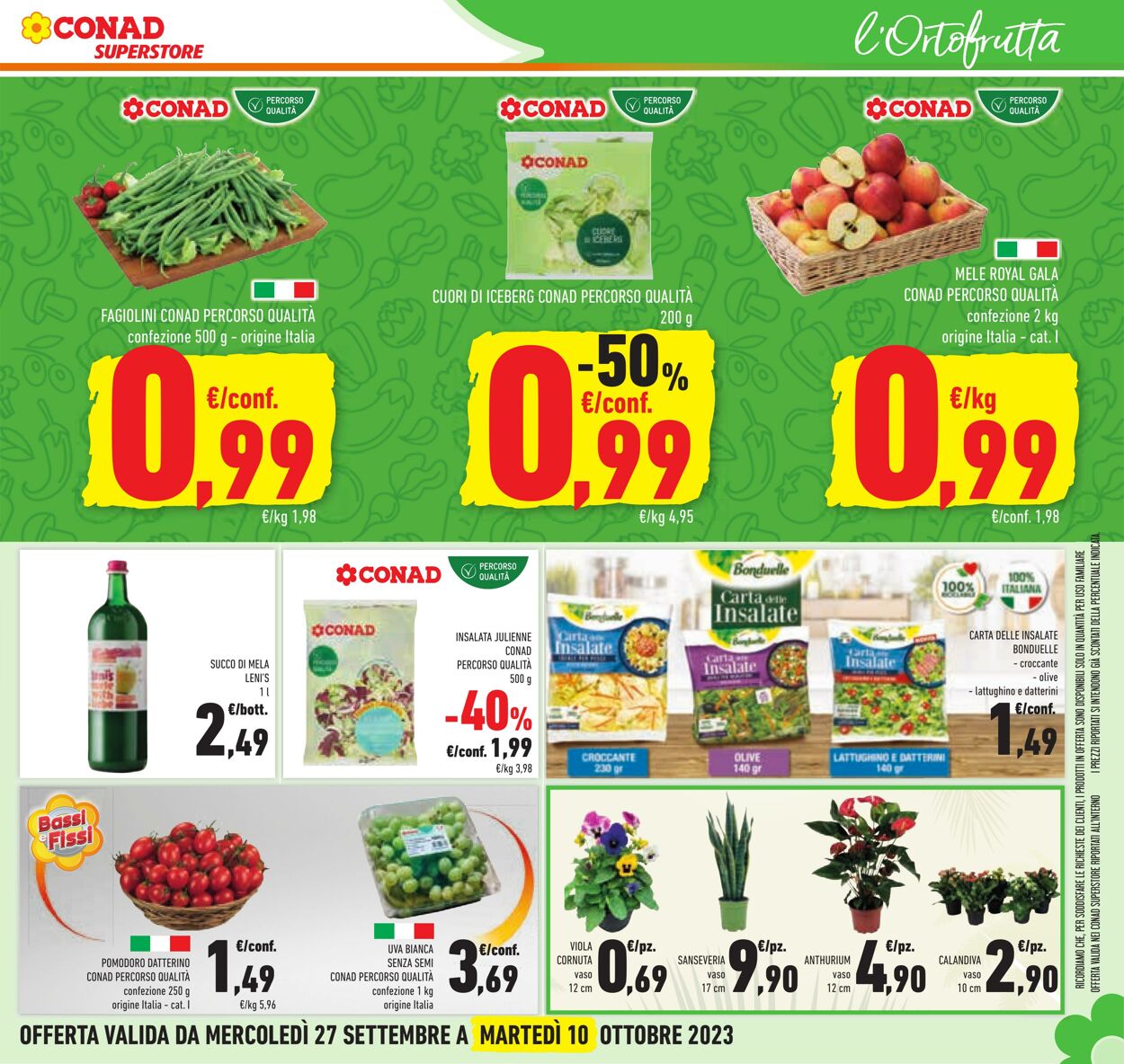 Volantino Conad 27.09.2023 - 10.10.2023