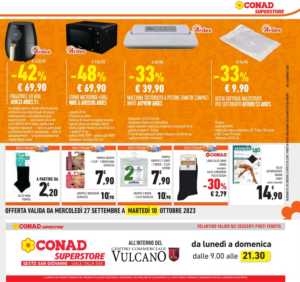 Volantino Conad 27.09.2023 - 10.10.2023