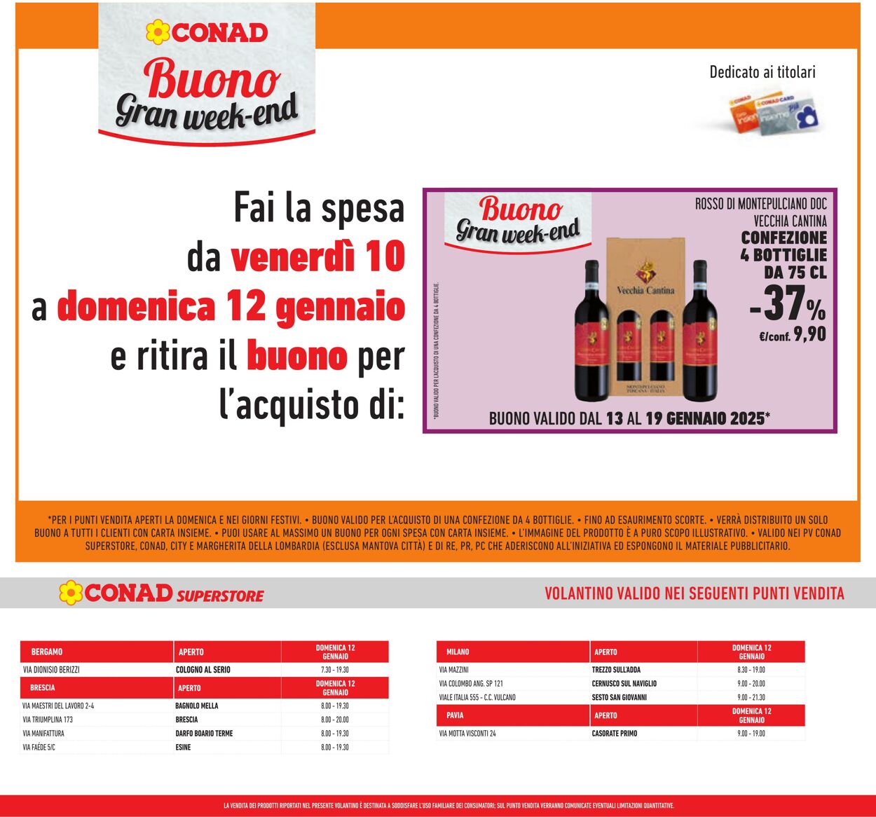 Volantino Conad 07.01.2025 - 14.01.2025