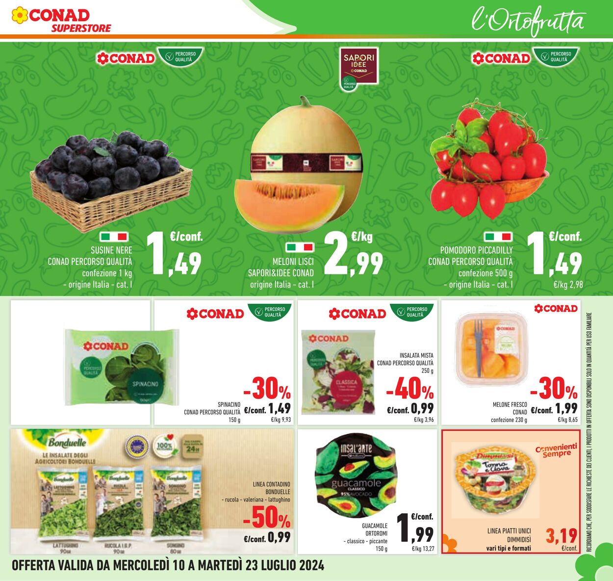 Volantino Conad 10.07.2024 - 23.07.2024