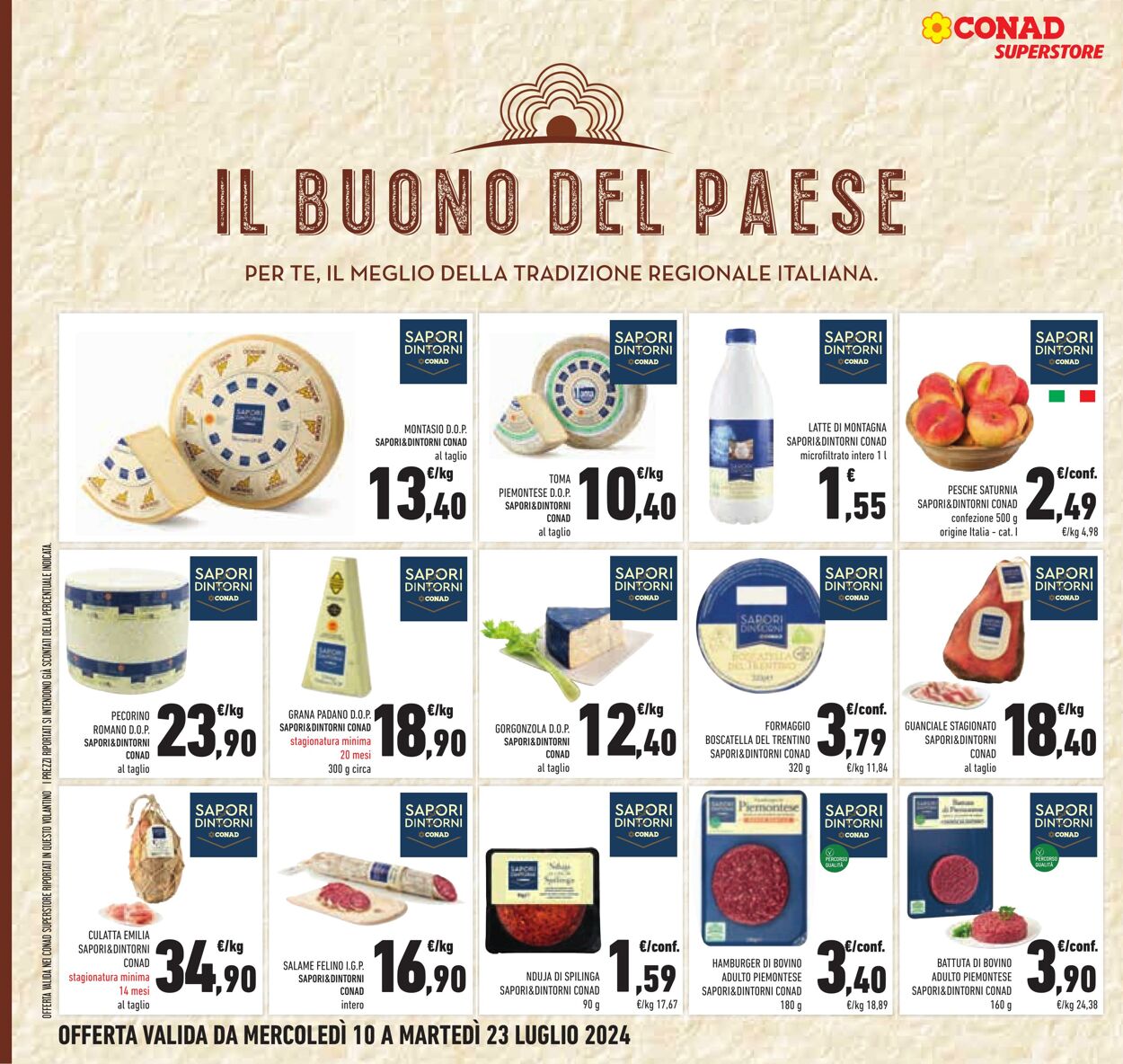 Volantino Conad 10.07.2024 - 23.07.2024