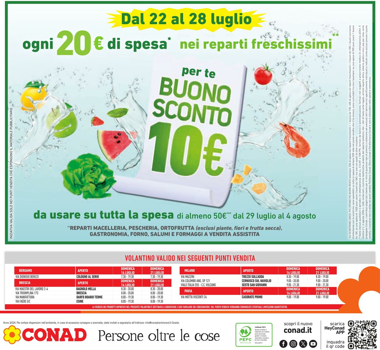 Volantino Conad 10.07.2024 - 23.07.2024