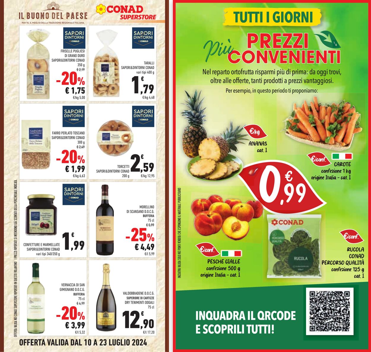 Volantino Conad 10.07.2024 - 23.07.2024