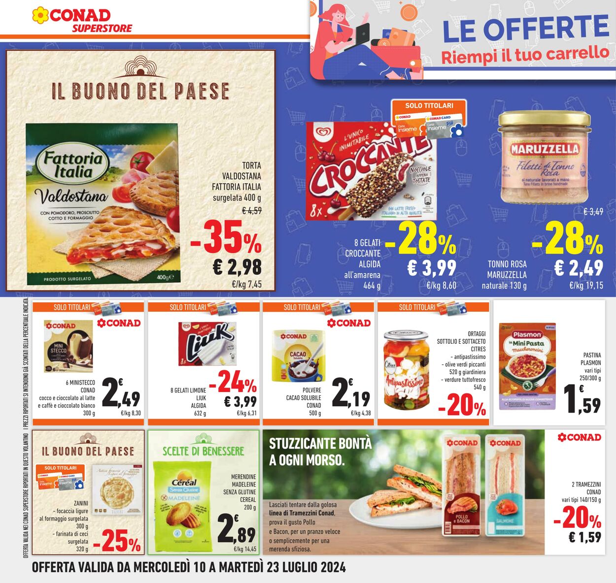 Volantino Conad 10.07.2024 - 23.07.2024