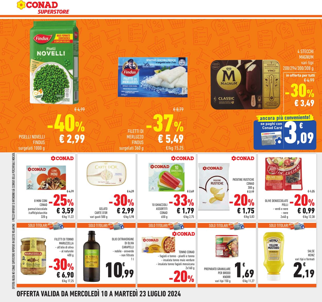 Volantino Conad 10.07.2024 - 23.07.2024