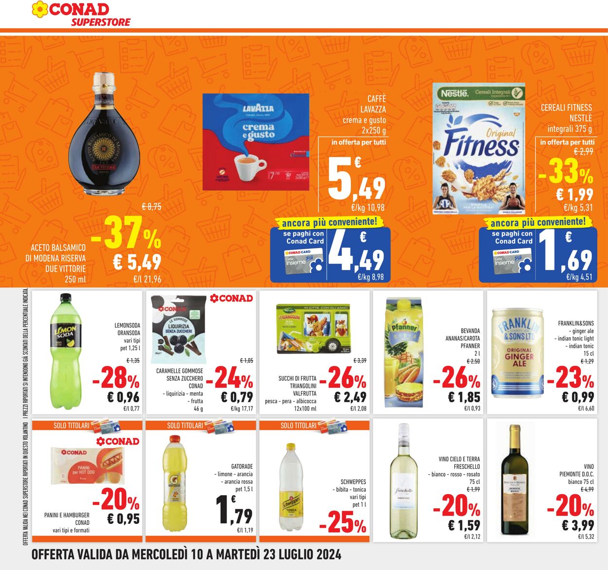 Volantino Conad 10.07.2024 - 23.07.2024