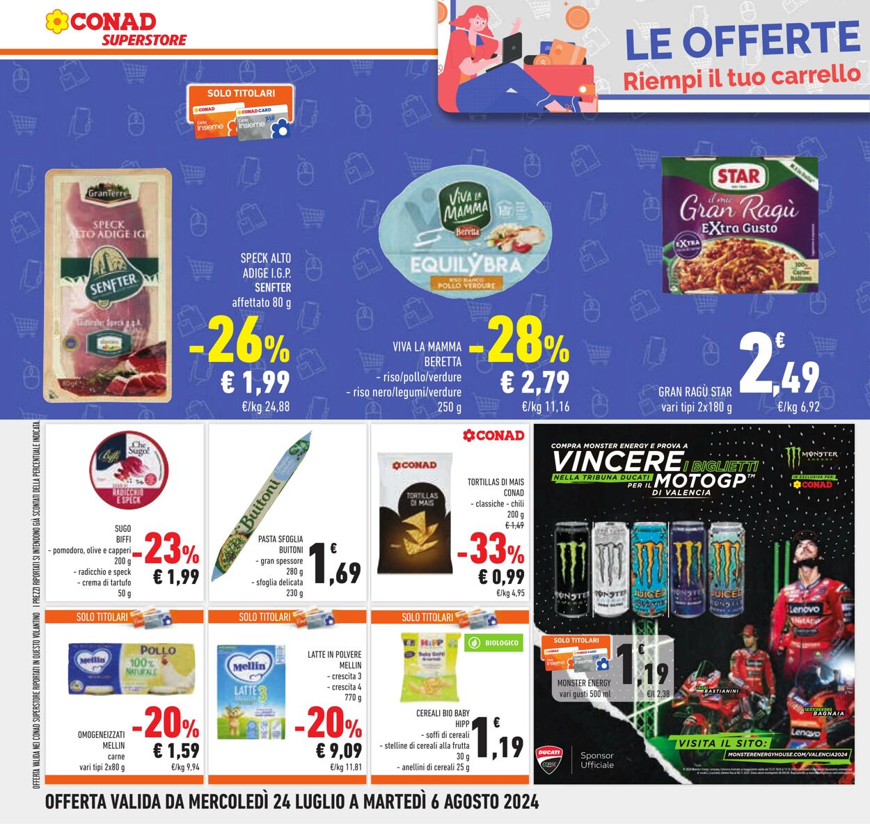 Volantino Conad 07.07.2024 - 20.08.2024