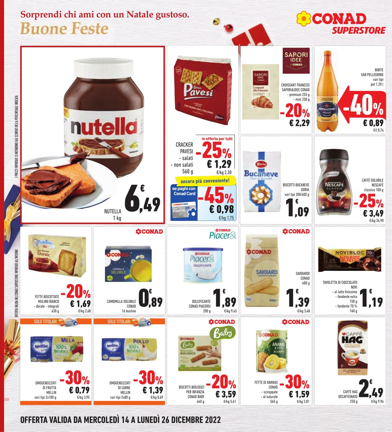 Volantino Conad 14.12.2022 - 26.12.2022