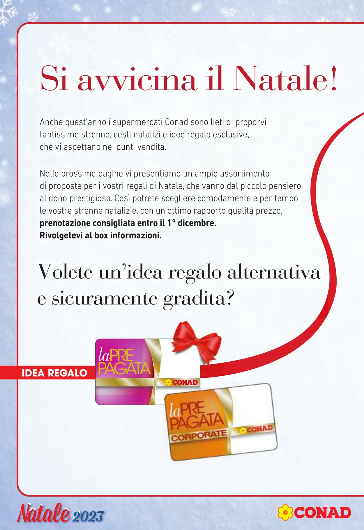 Volantino Conad 30.10.2023 - 10.12.2023