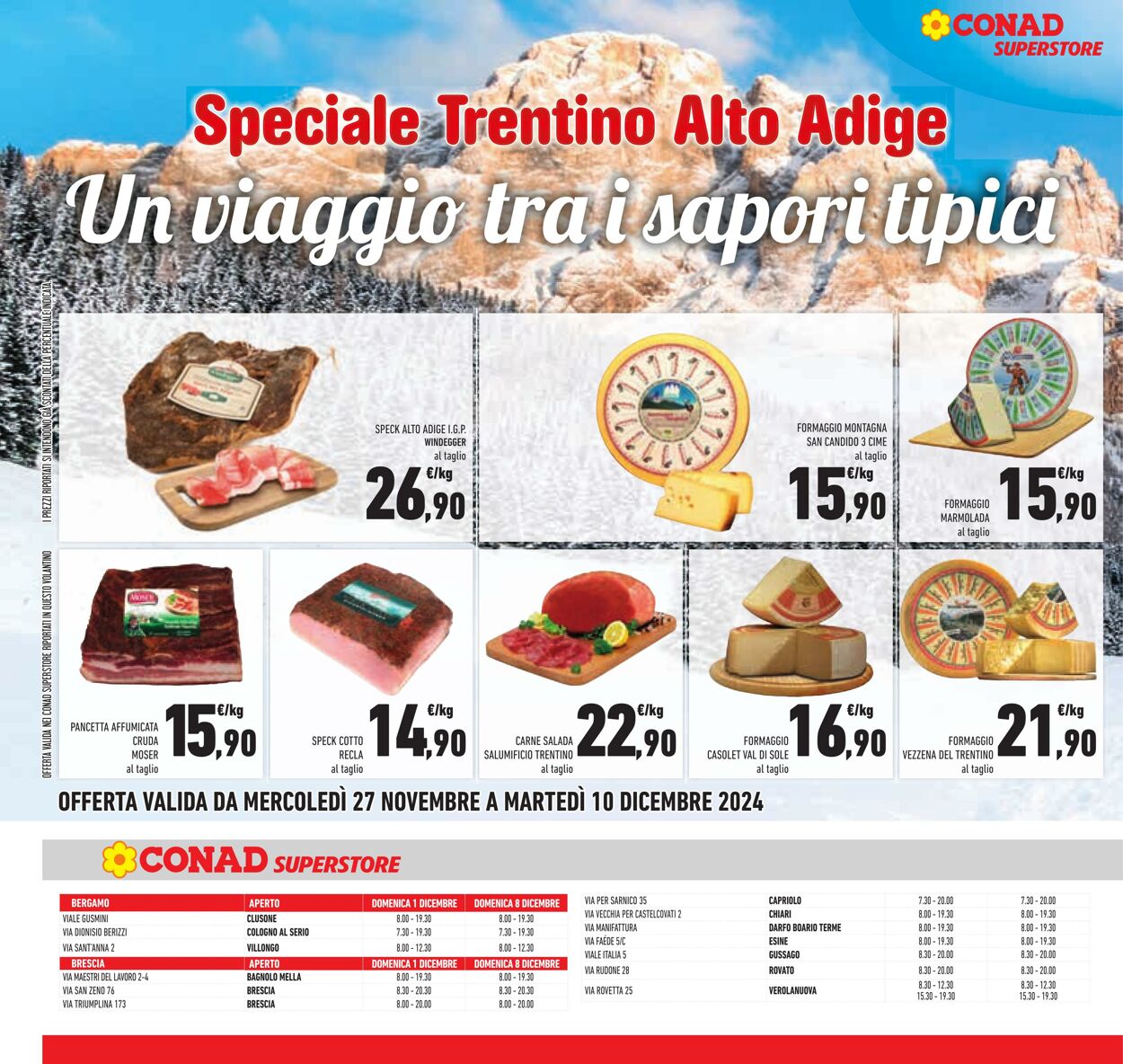 Volantino Conad 11.11.2024 - 26.12.2024