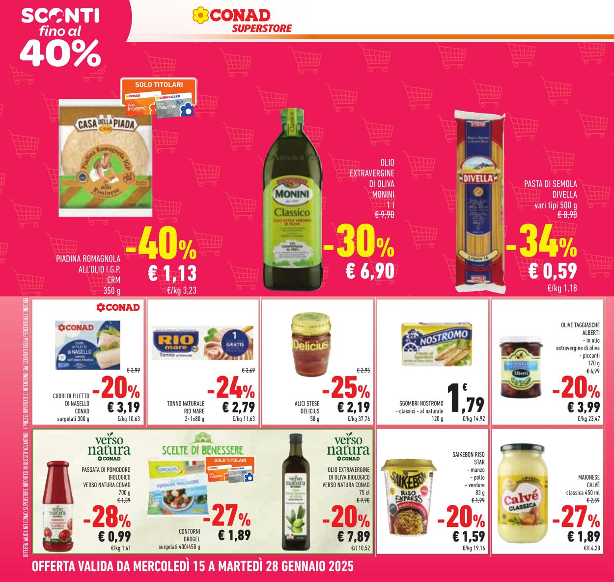 Volantino Conad 15.01.2025 - 28.01.2025