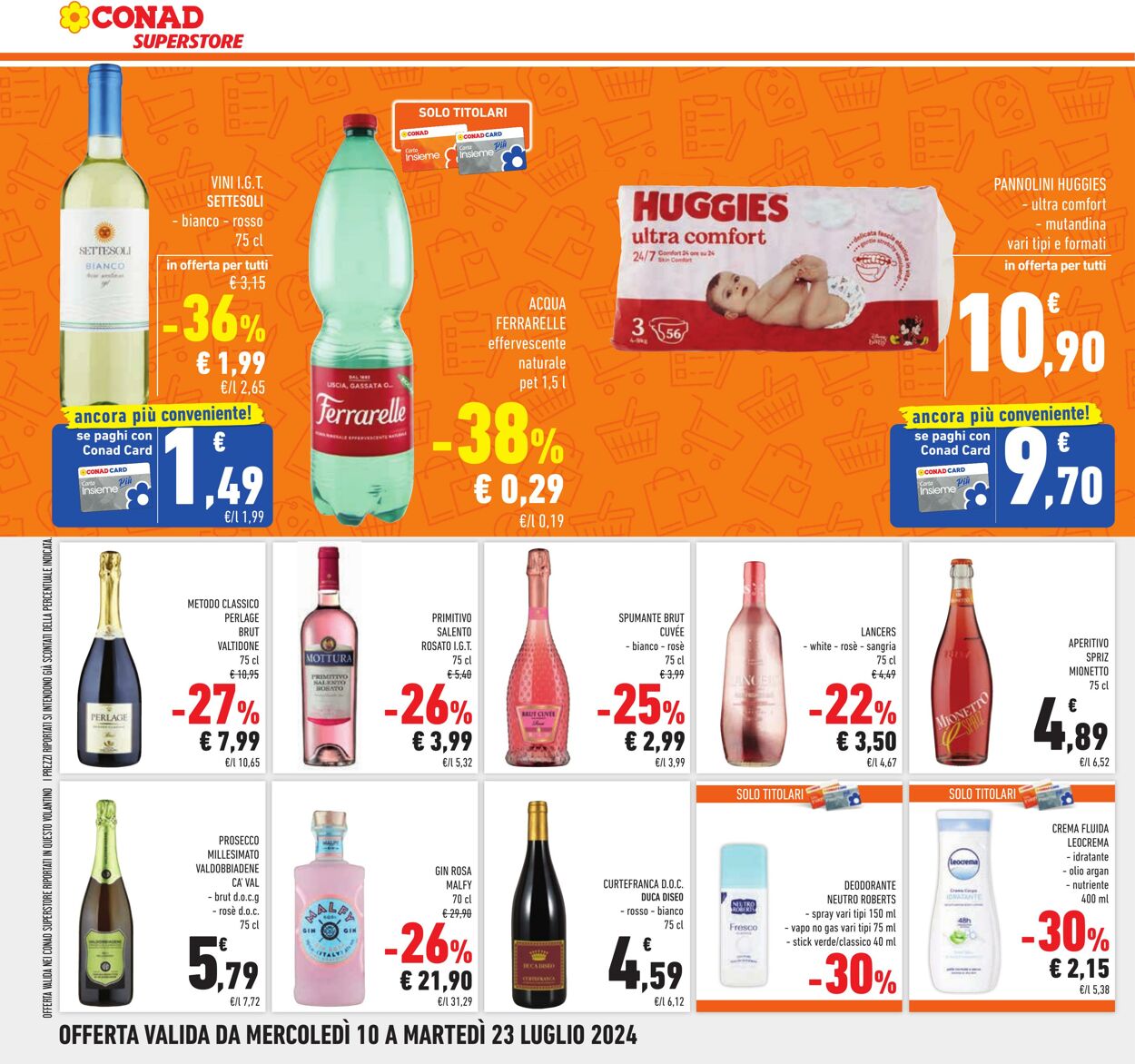 Volantino Conad 24.07.2024 - 06.08.2024