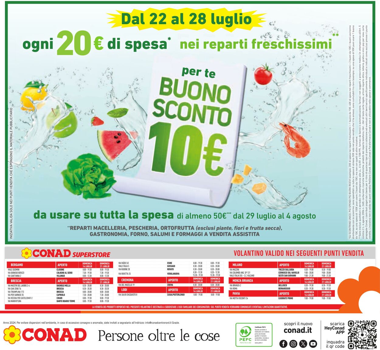 Volantino Conad 24.07.2024 - 06.08.2024