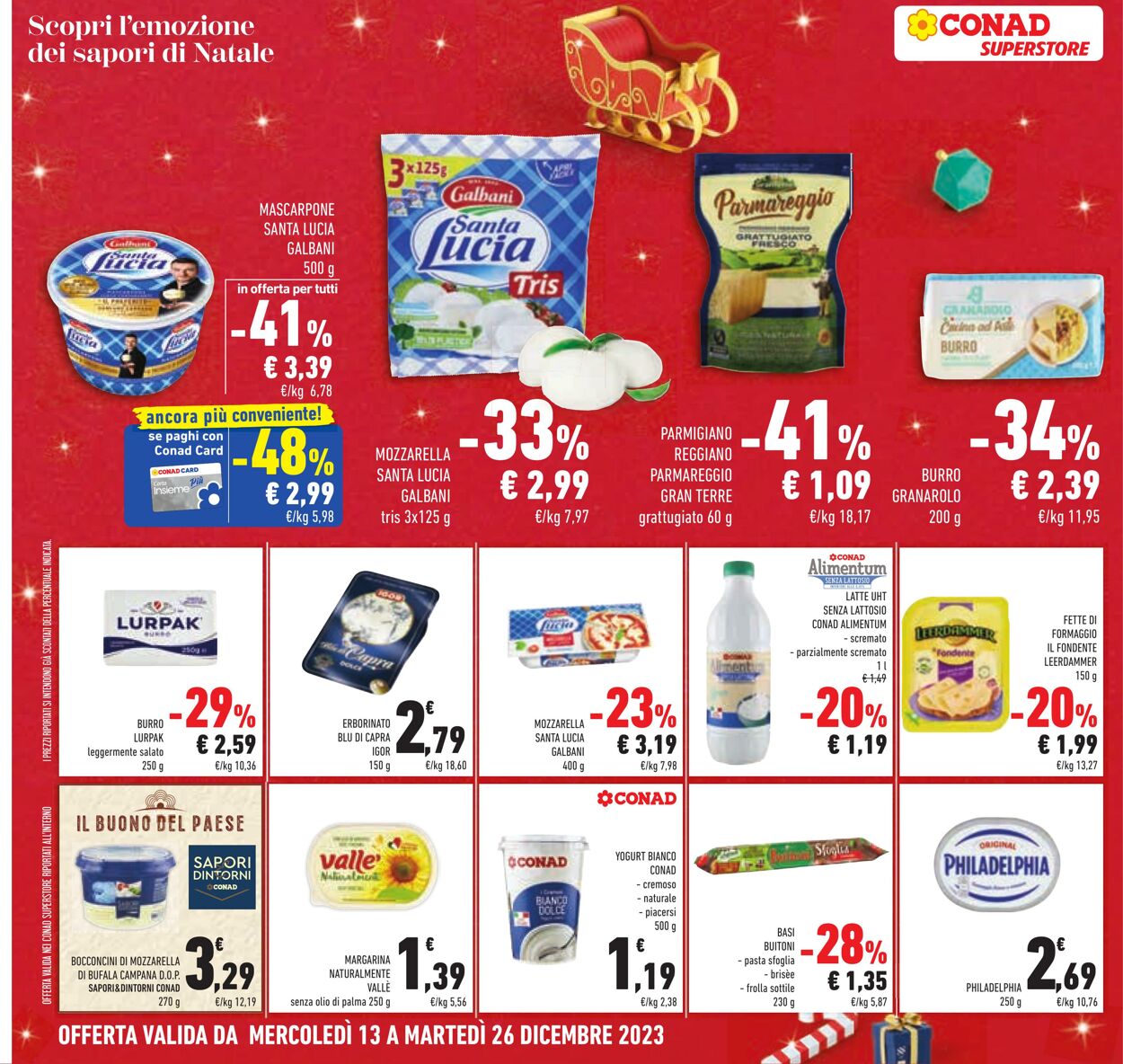 Volantino Conad 13.12.2023 - 26.12.2023