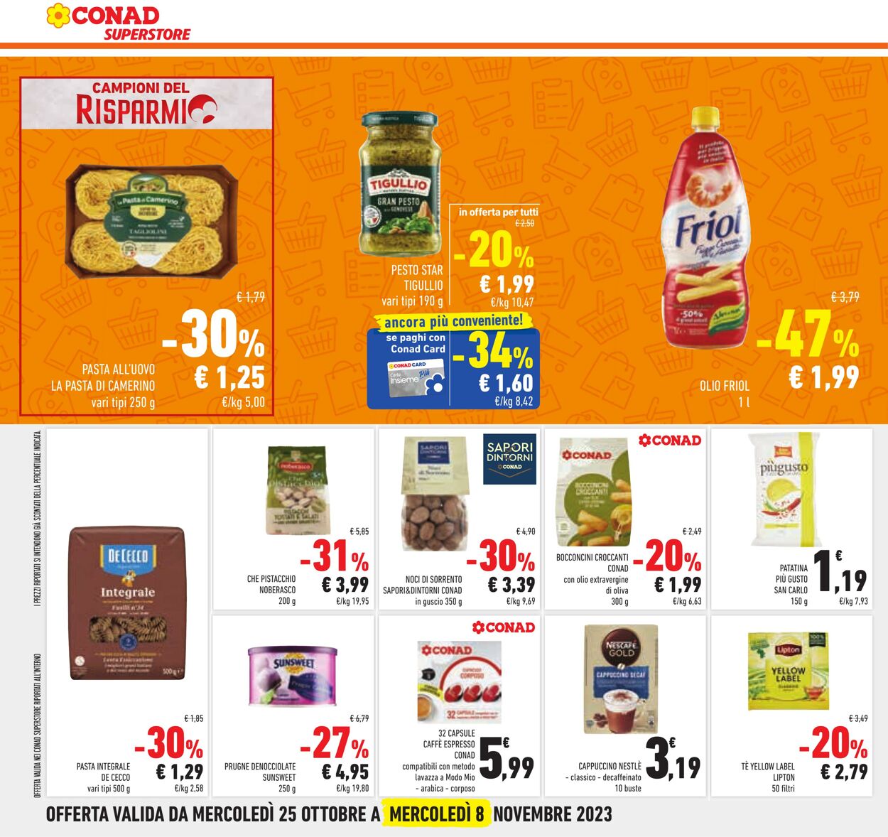 Volantino Conad 25.10.2023 - 08.11.2023