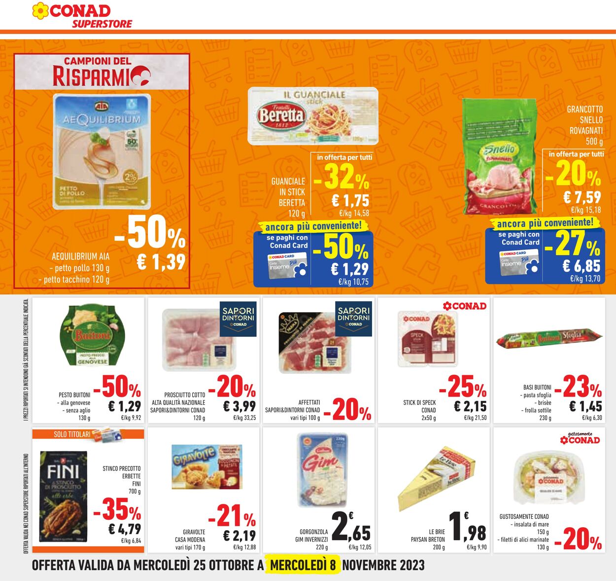 Volantino Conad 25.10.2023 - 08.11.2023