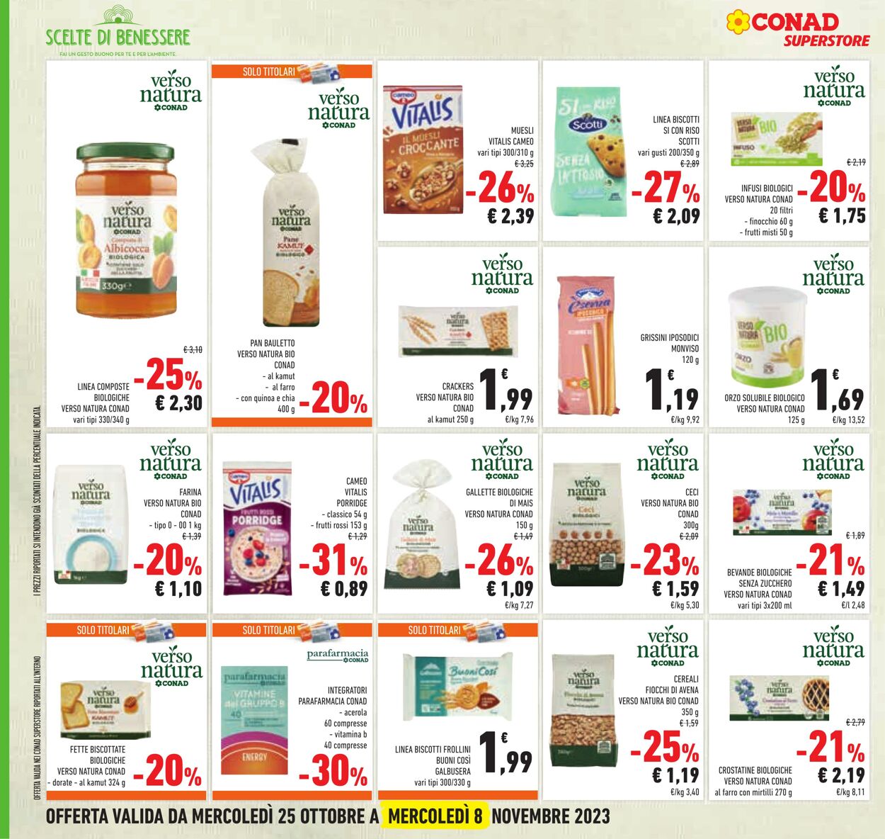 Volantino Conad 25.10.2023 - 08.11.2023