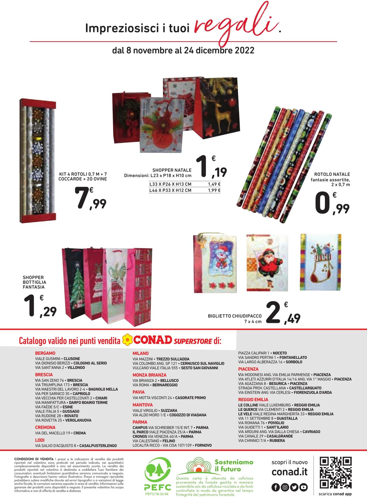 Volantino Conad 08.11.2022 - 24.12.2022