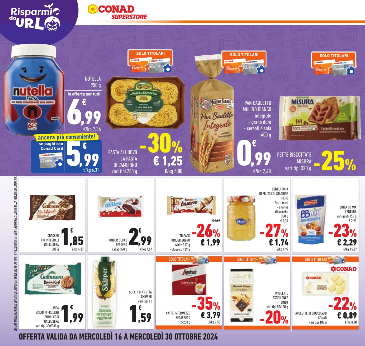 Volantino Conad 16.10.2024 - 30.10.2024