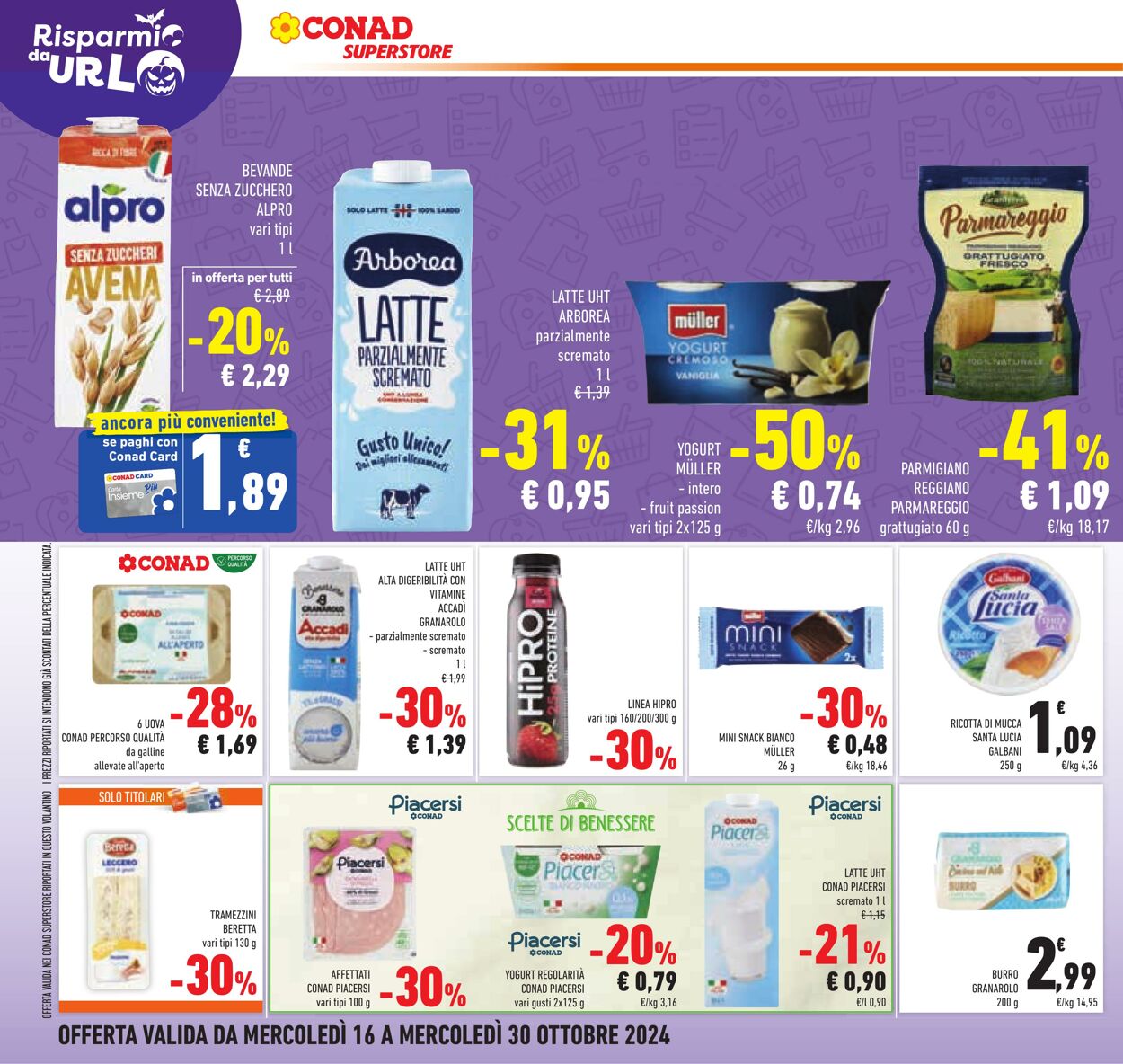 Volantino Conad 16.10.2024 - 30.10.2024