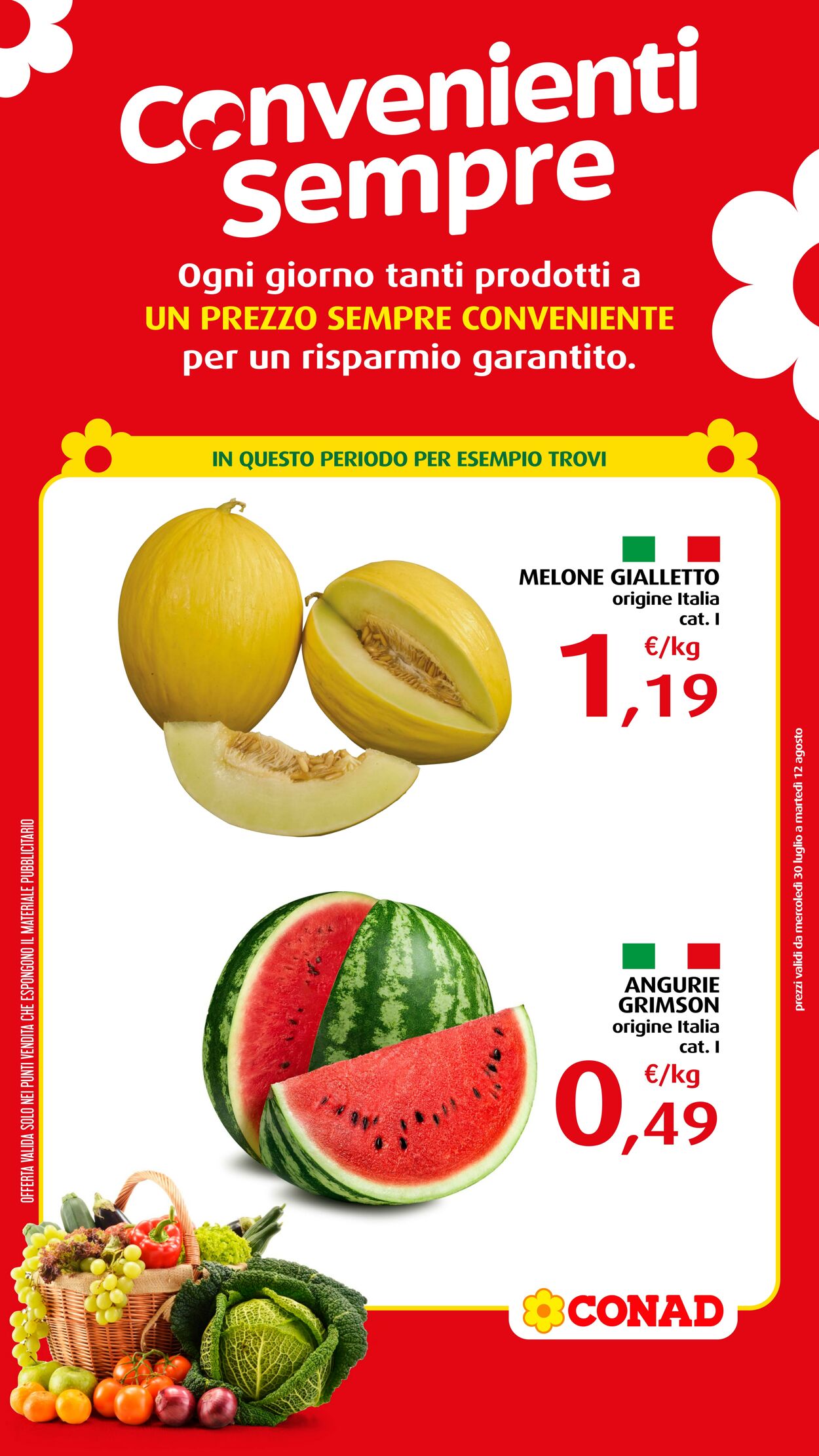 Volantino Conad 01.08.2025 - 01.08.2025