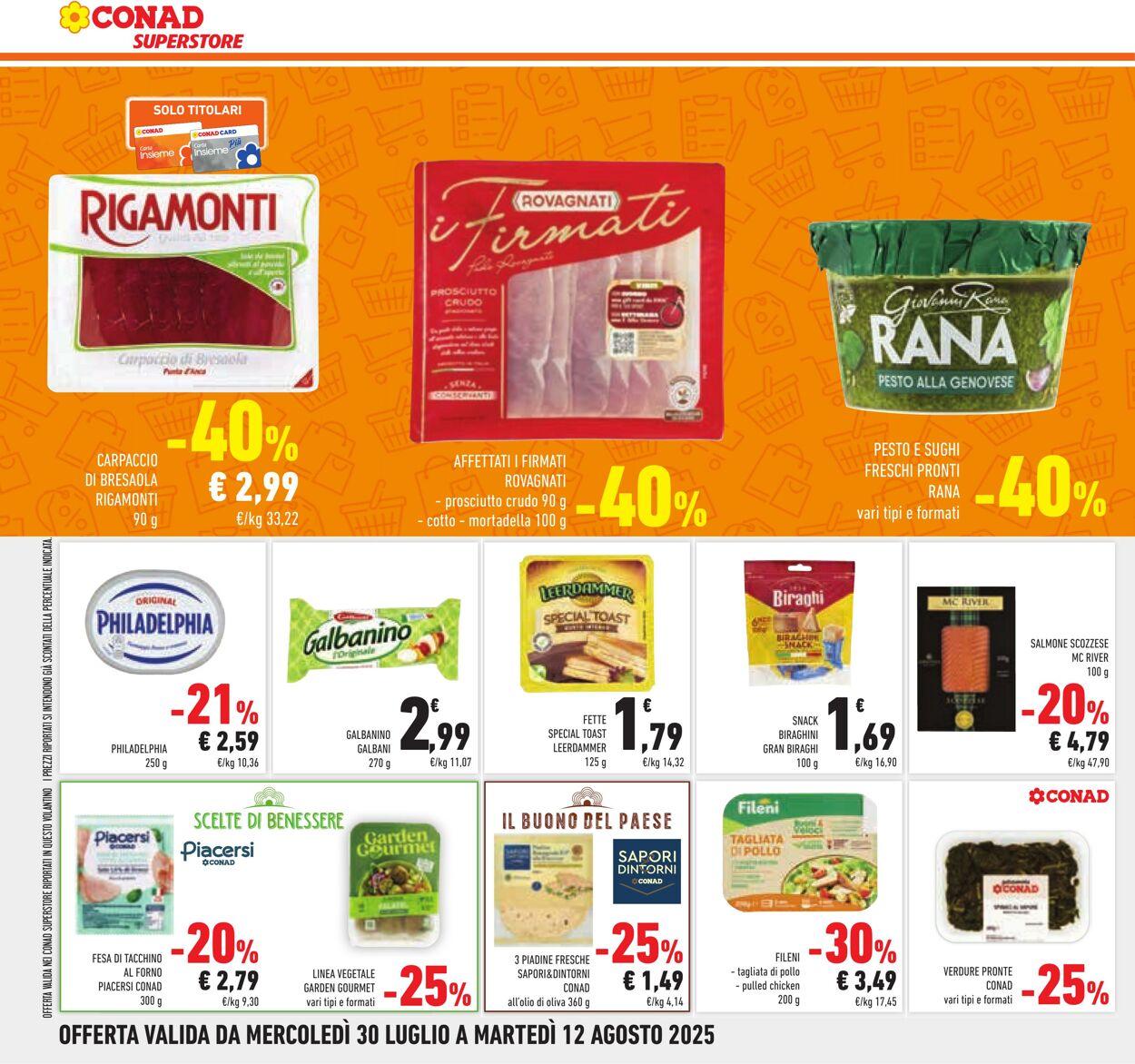 Volantino Conad 06.08.2025 - 06.08.2025