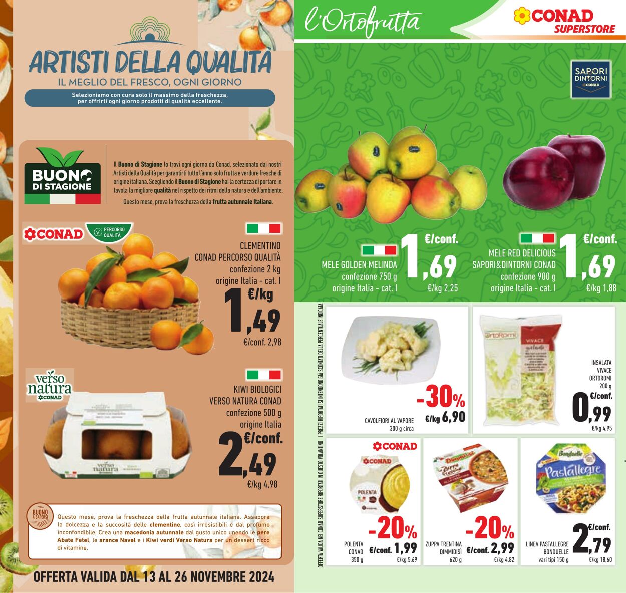 Volantino Conad 13.11.2024 - 26.11.2024