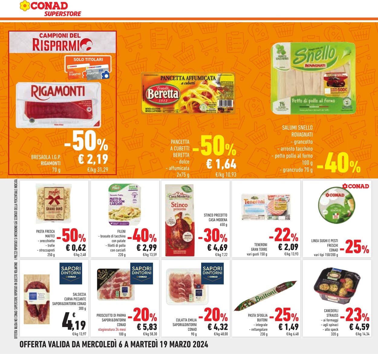 Volantino Conad 06.03.2024 - 19.03.2024