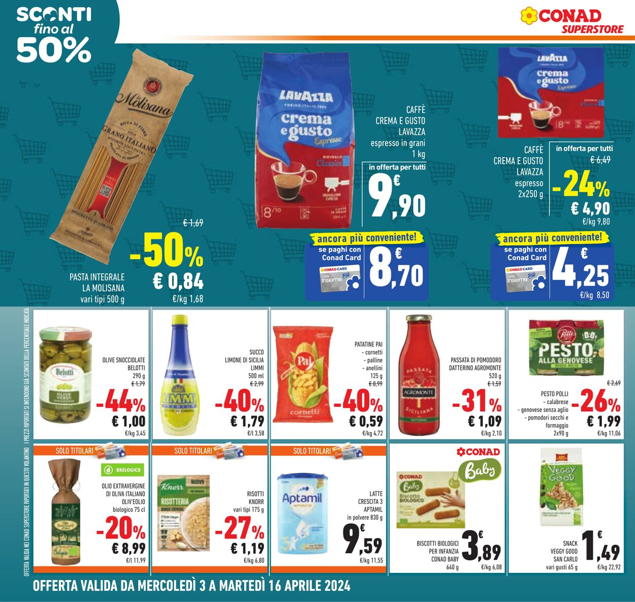 Volantino Conad 03.04.2024 - 16.04.2024