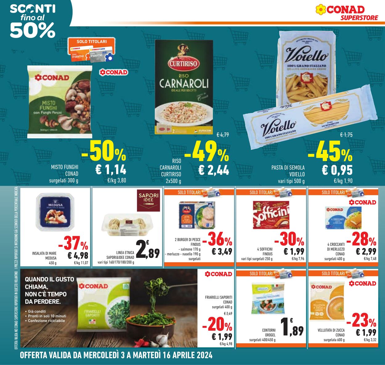 Volantino Conad 03.04.2024 - 16.04.2024