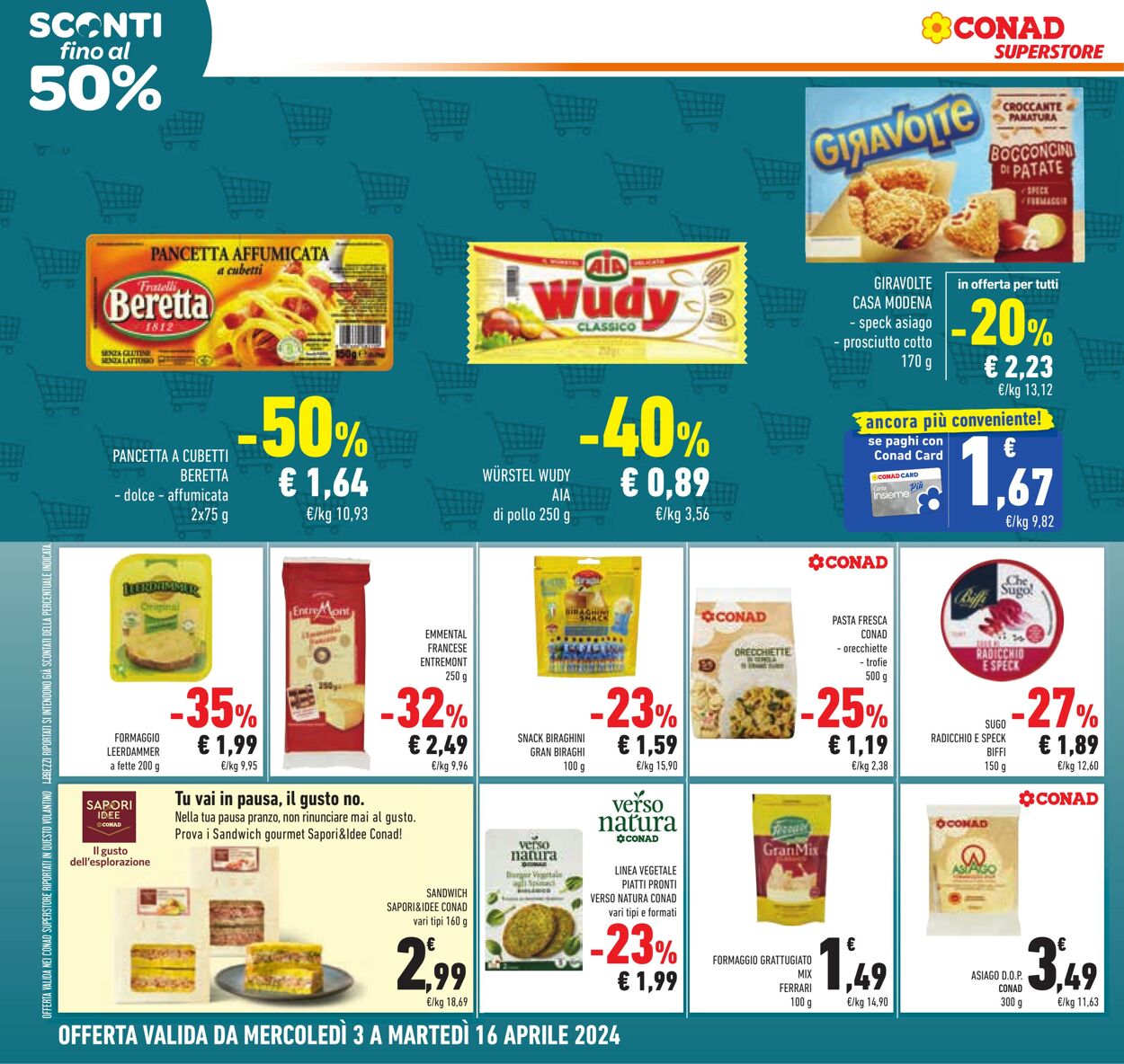 Volantino Conad 03.04.2024 - 16.04.2024