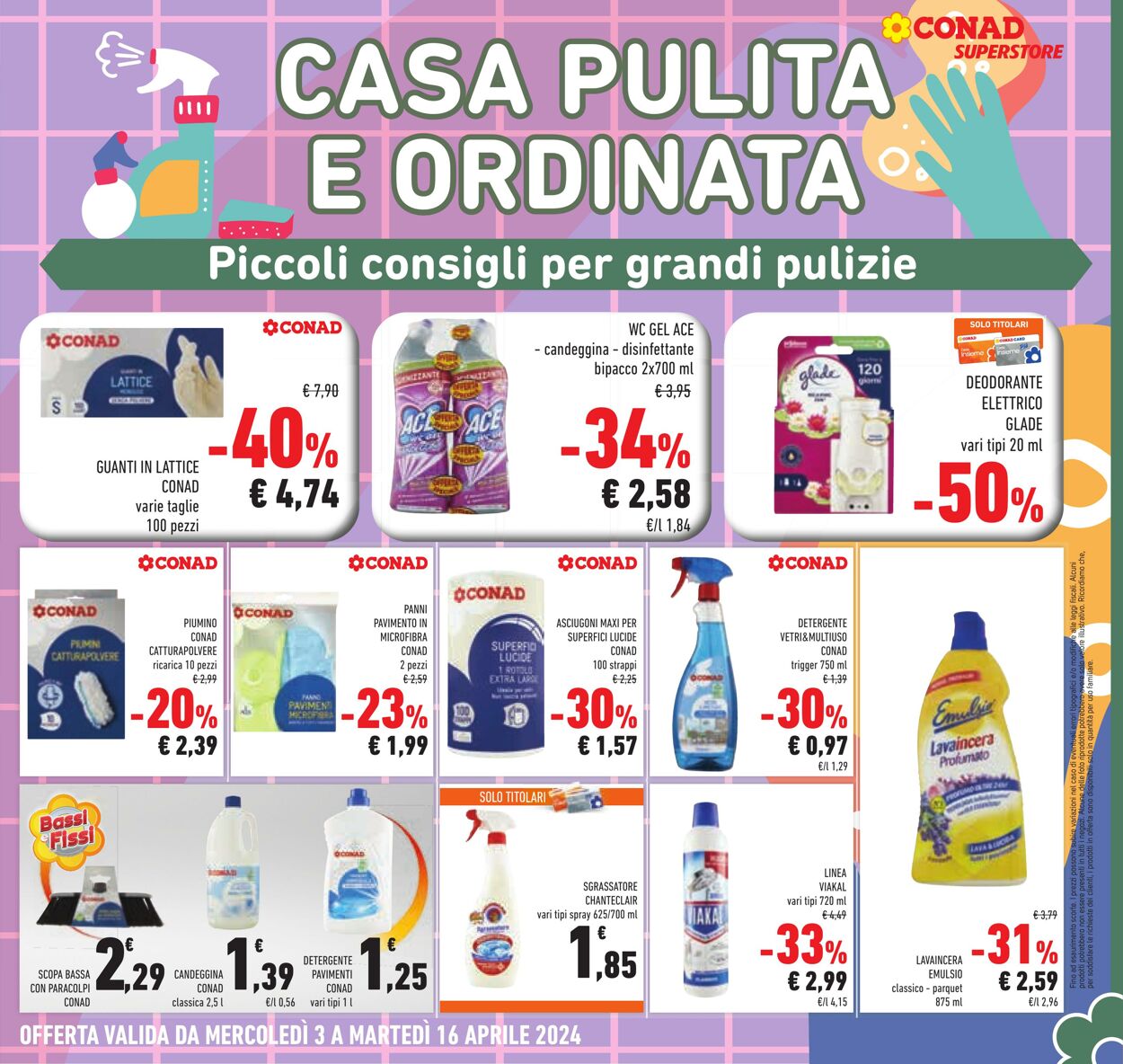 Volantino Conad 03.04.2024 - 16.04.2024