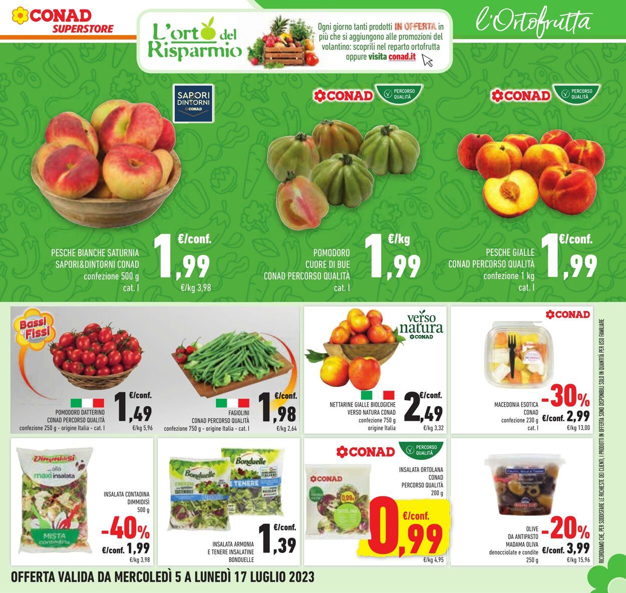 Volantino Conad 05.07.2023 - 17.07.2023