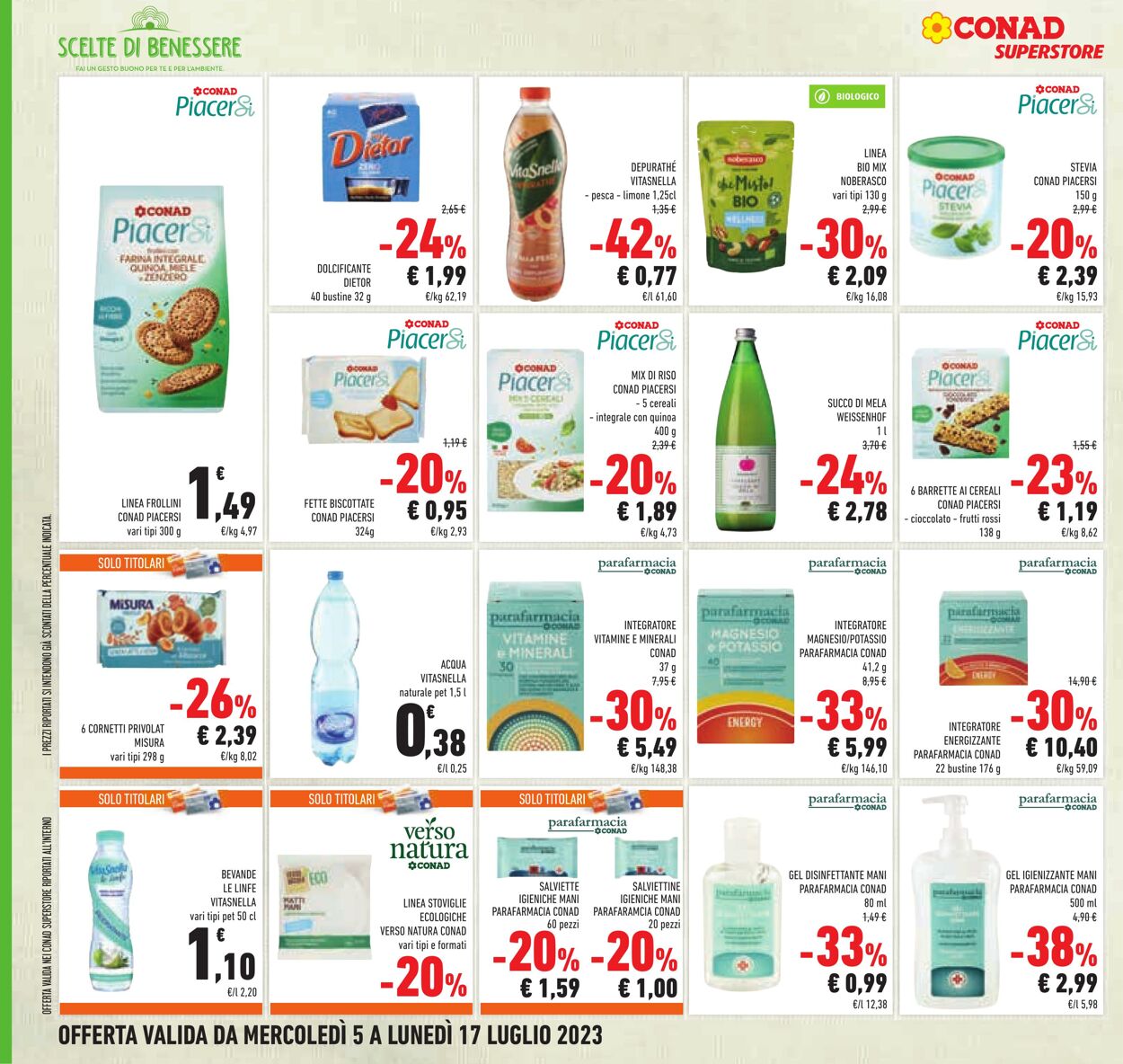 Volantino Conad 05.07.2023 - 17.07.2023