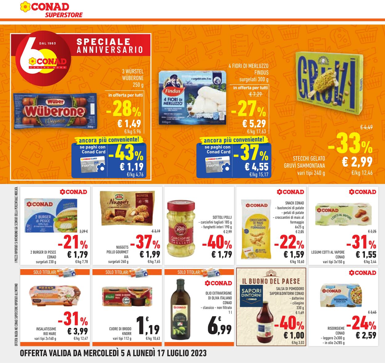 Volantino Conad 05.07.2023 - 17.07.2023