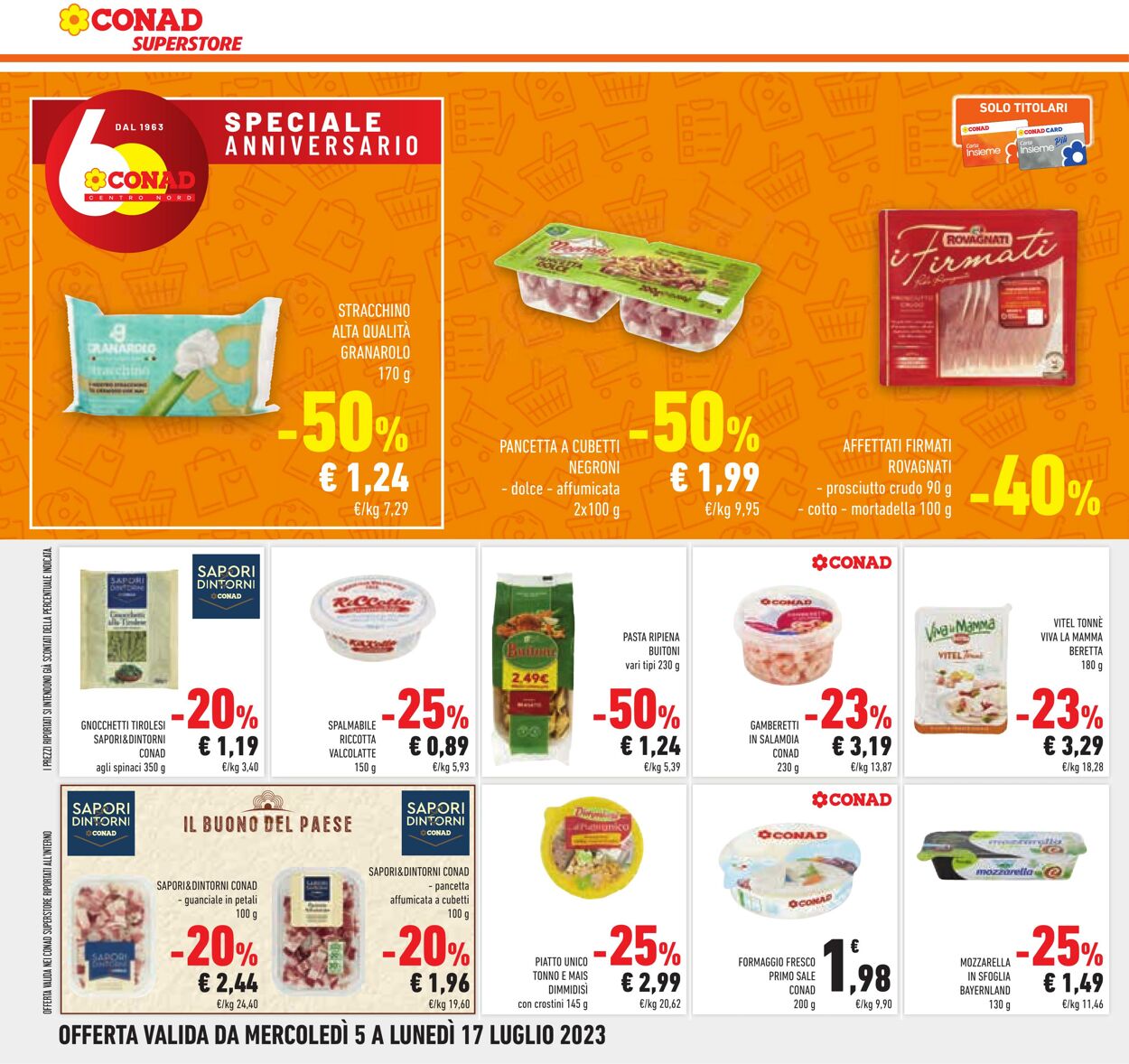 Volantino Conad 05.07.2023 - 17.07.2023