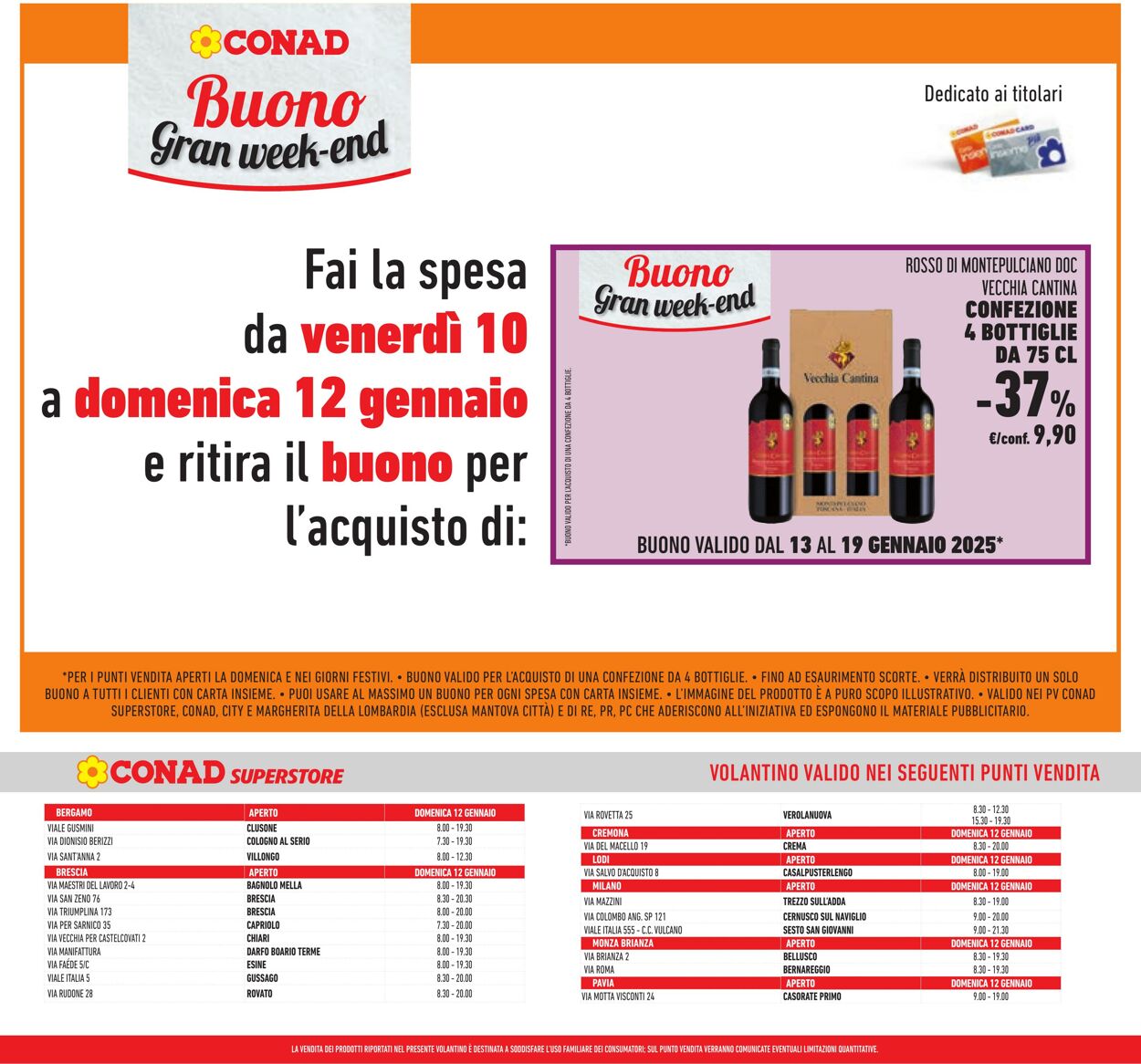 Volantino Conad 15.01.2025 - 28.01.2025