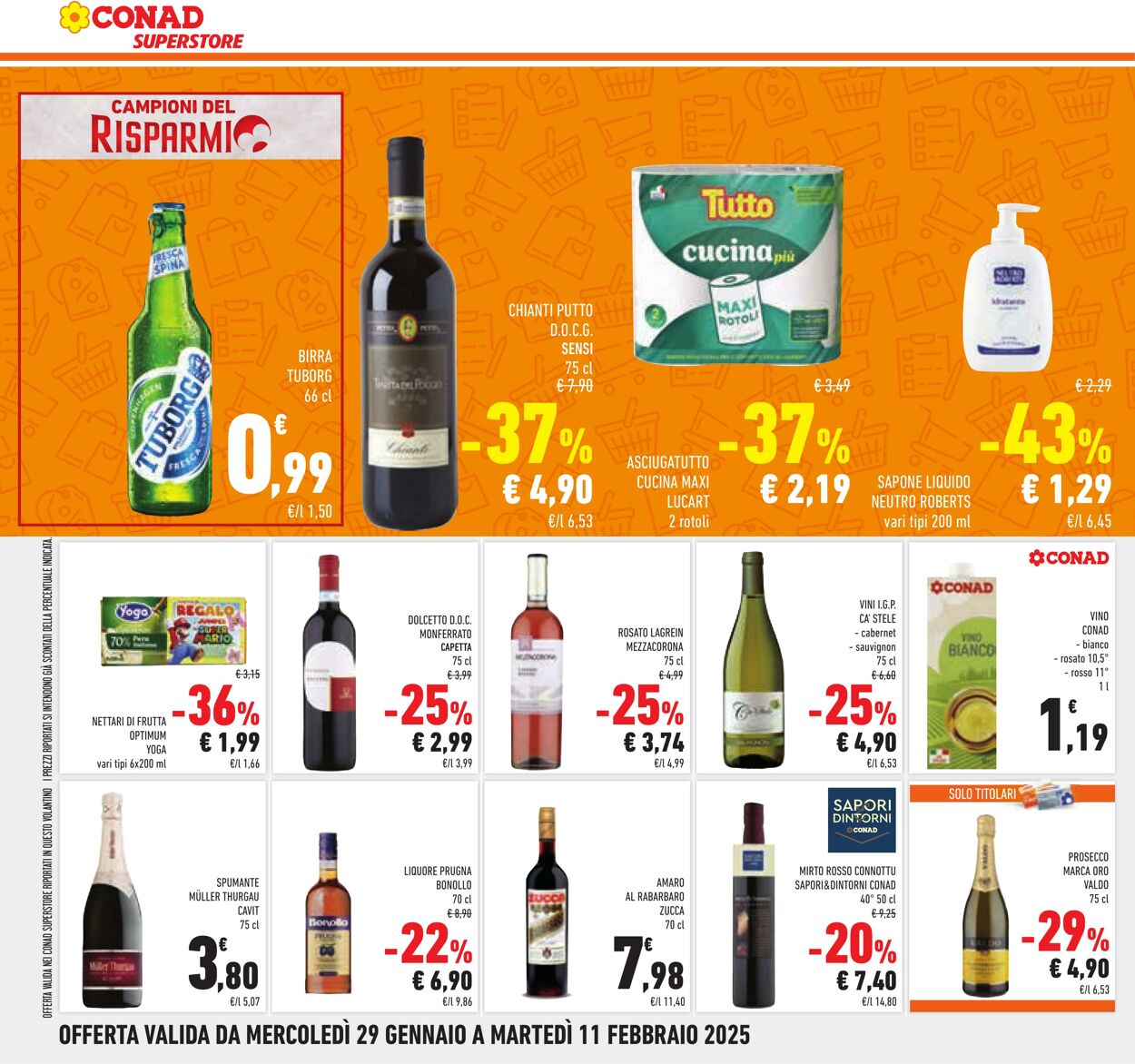 Volantino Conad 29.01.2025 - 11.02.2025