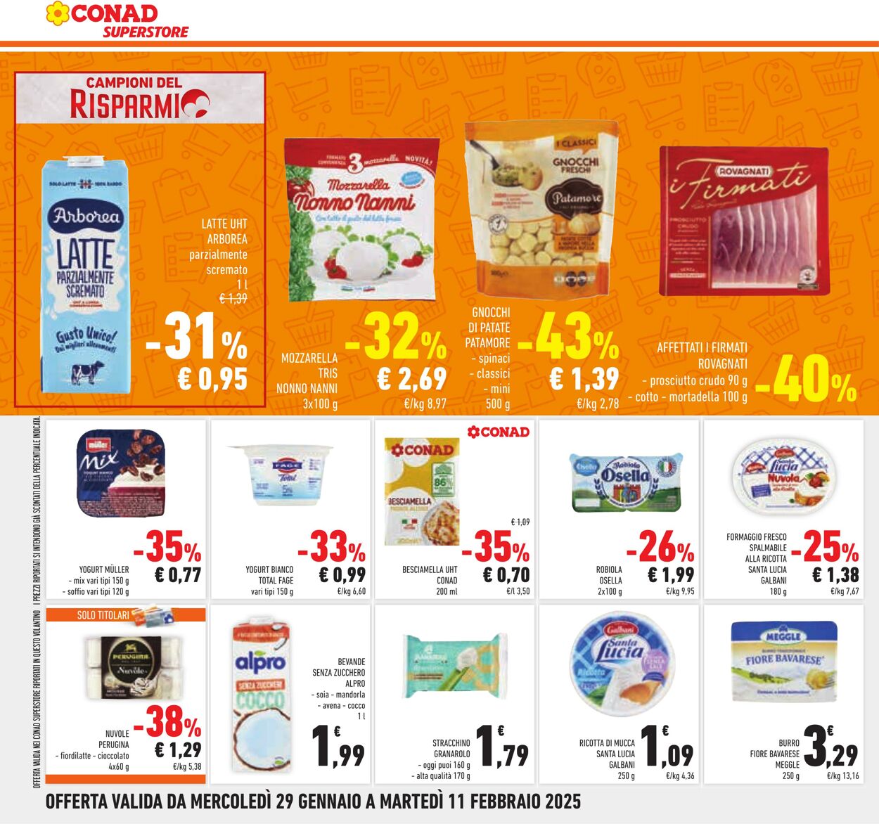 Volantino Conad 29.01.2025 - 11.02.2025