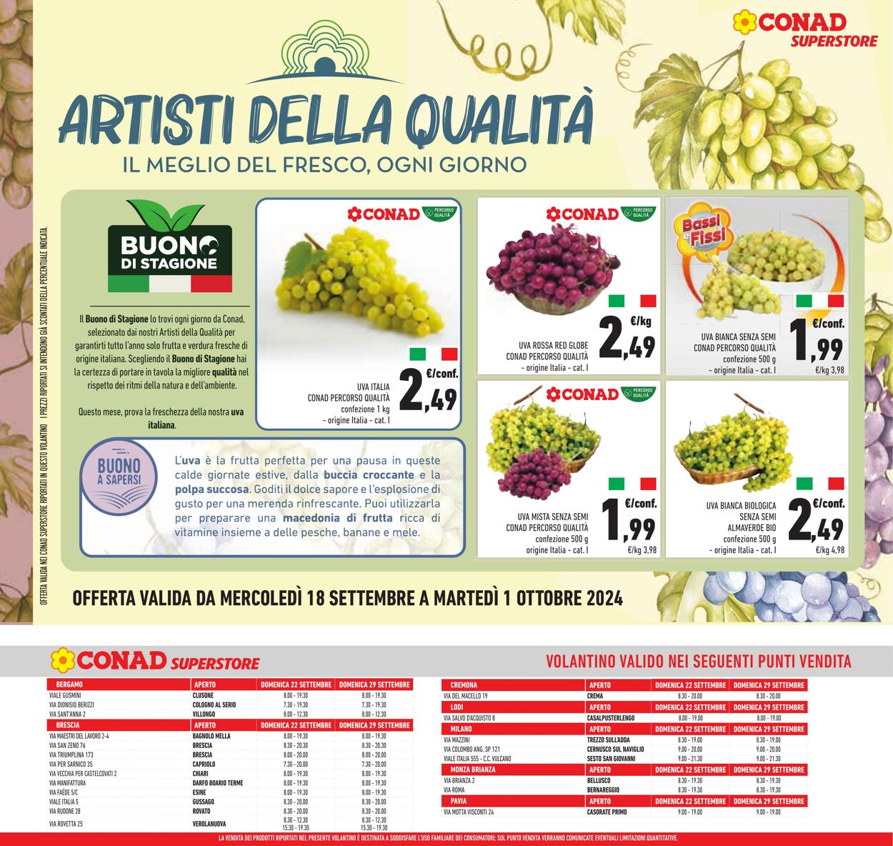 Volantino Conad 02.09.2024 - 15.10.2024