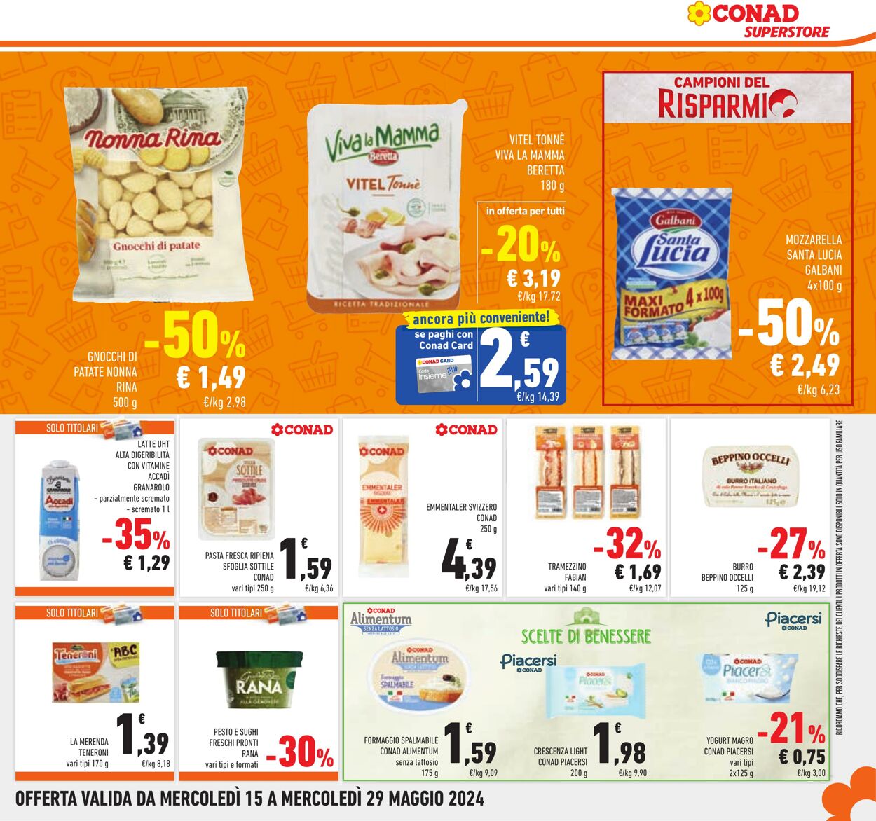 Volantino Conad 15.05.2024 - 29.05.2024