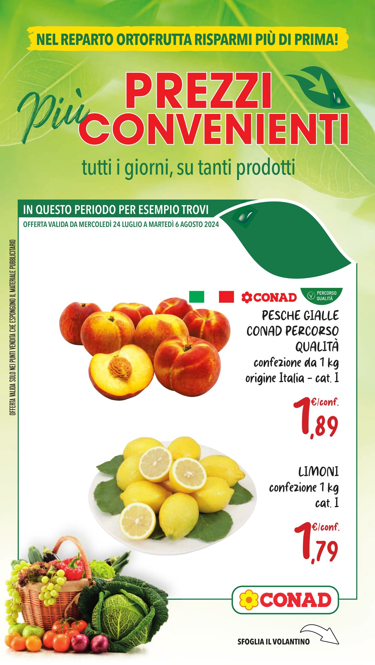 Volantino Conad 23.07.2024 - 06.08.2024